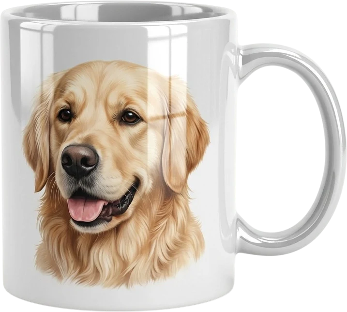 Le portrait sur un mug en céramique